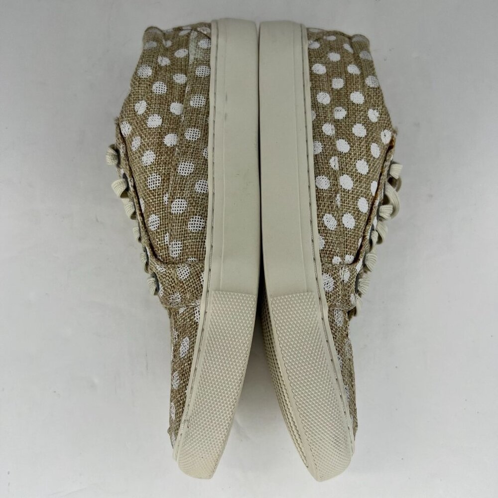 Boutique by Corkys Womens Puzzle Brown Polka Dots Low Lace Up Size 7 Sneakers - Picture 7 of 9
